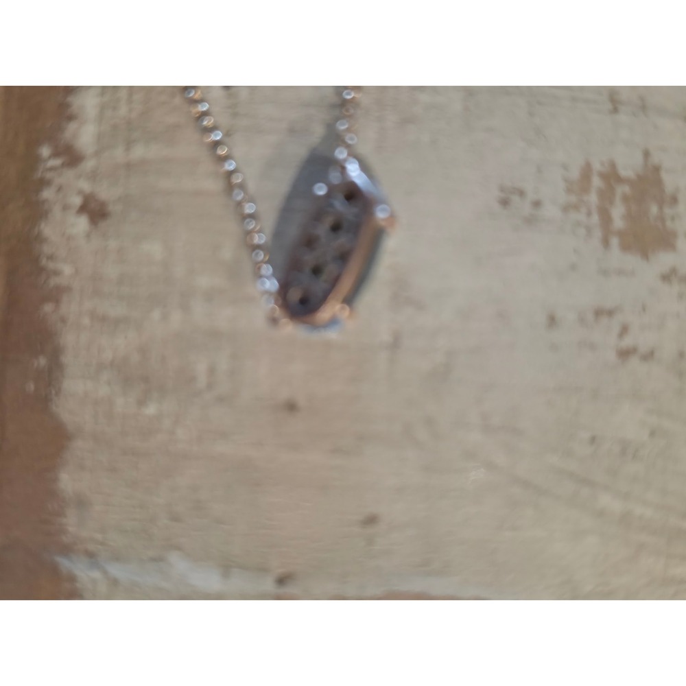 Kendra Scott Elisa Rose Gold Color Iridescent Pendant Necklace - Picture 6 of 8